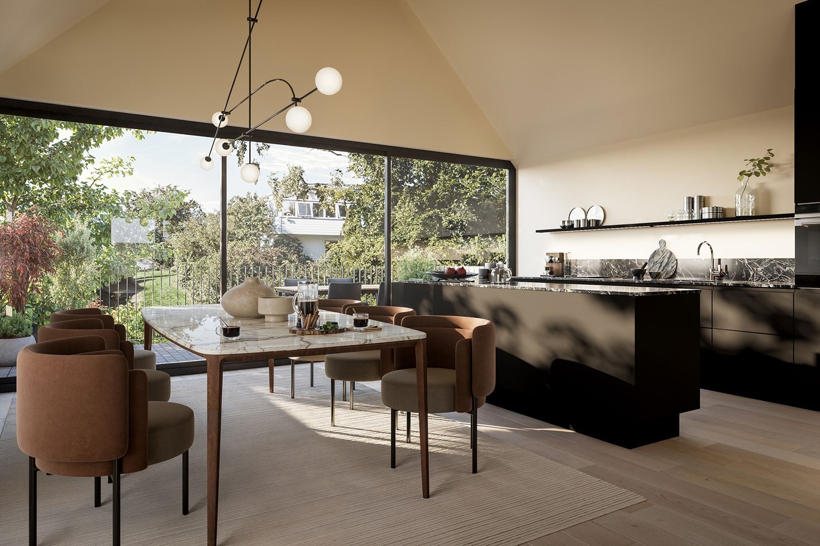 Illustrasjon - lekkert kjøkken fra Svane Kjøkkenet Galleribilde