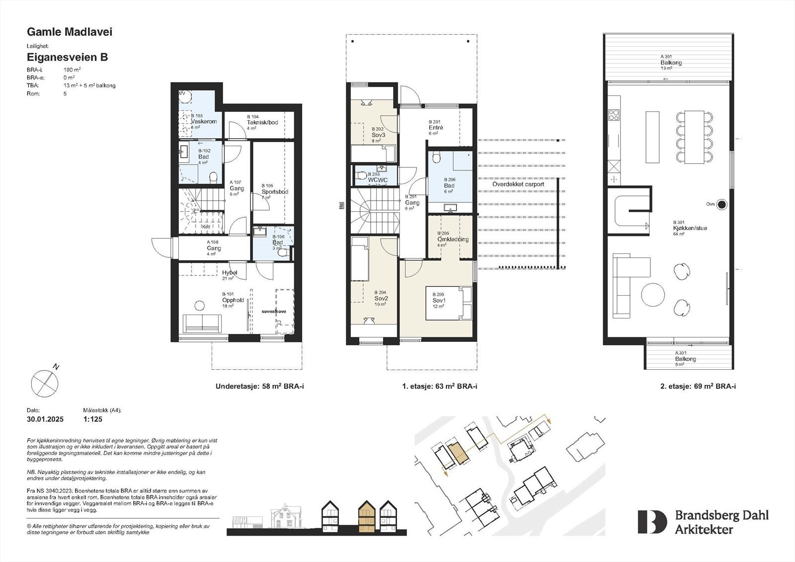 Byvilla 2 - løsning med hybel Galleribilde