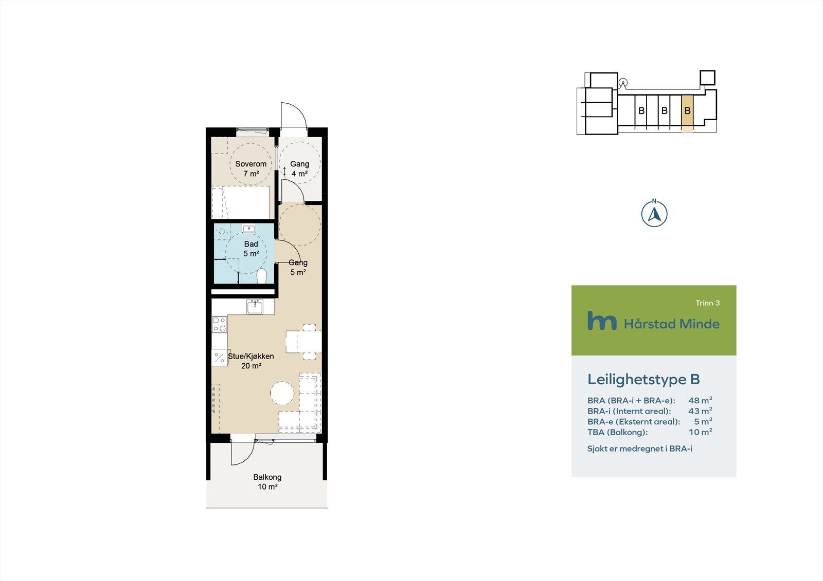 Leilighetstype B Galleribilde