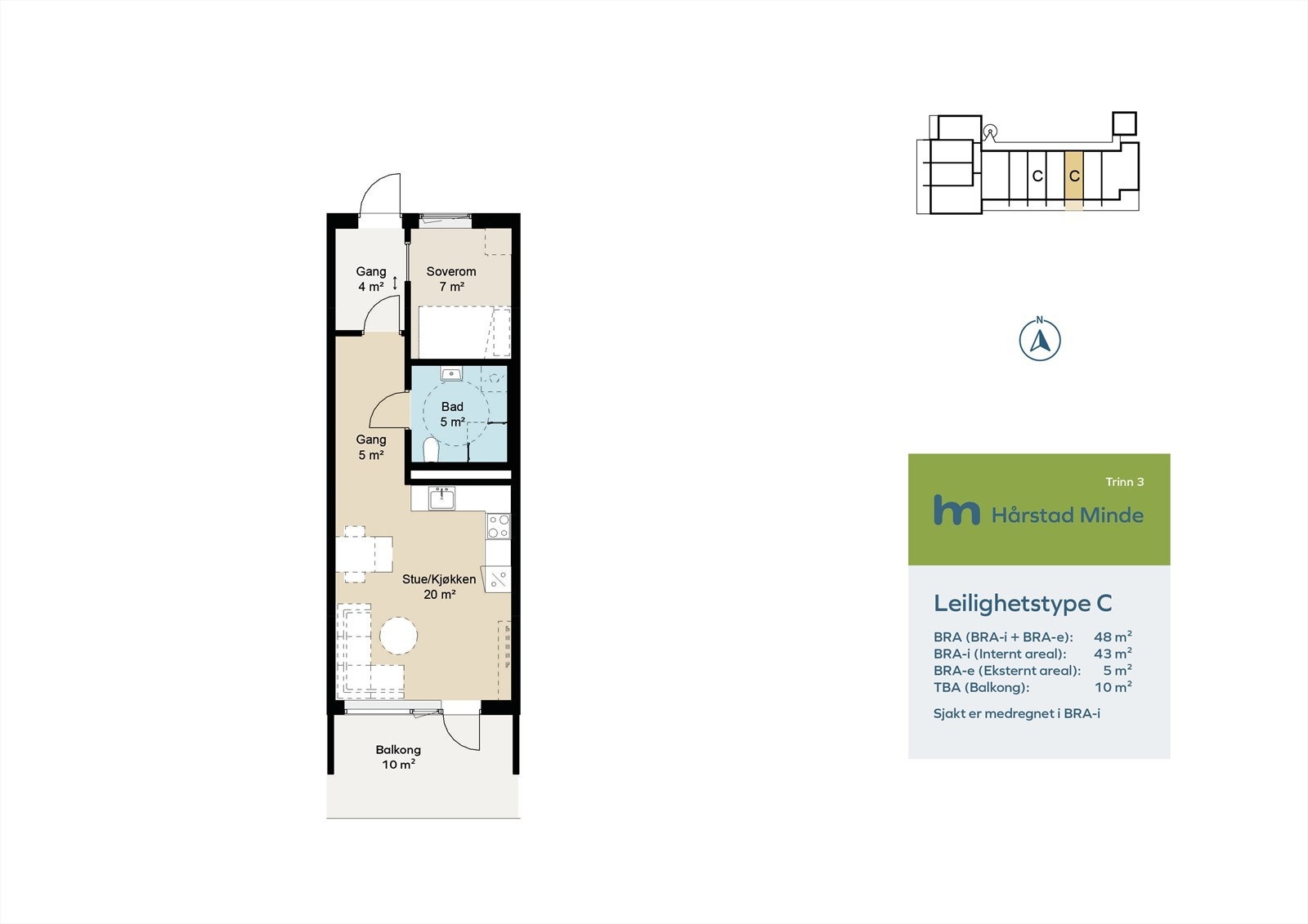 Leilighetstype C Galleribilde