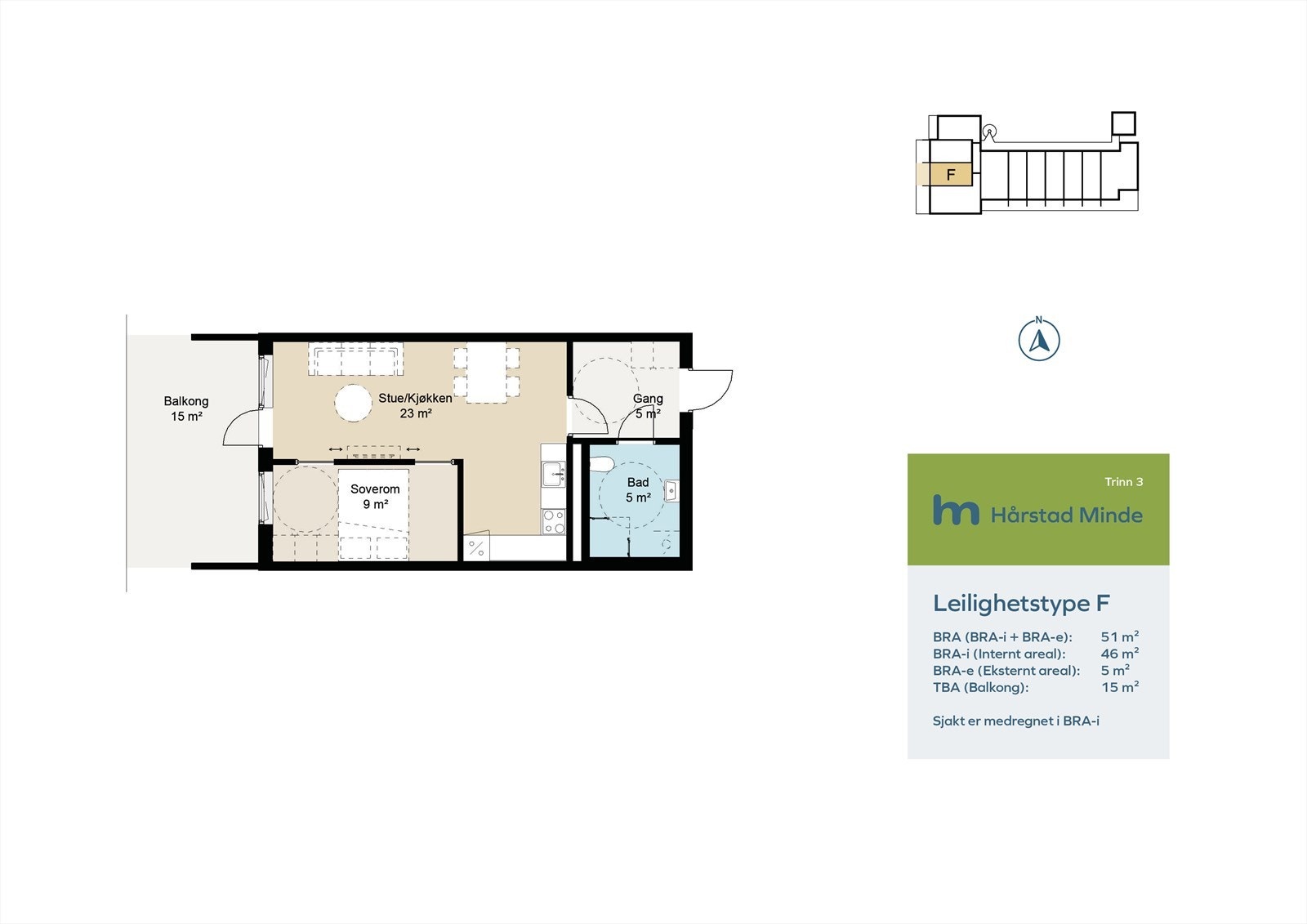 Leilighetstype F Galleribilde