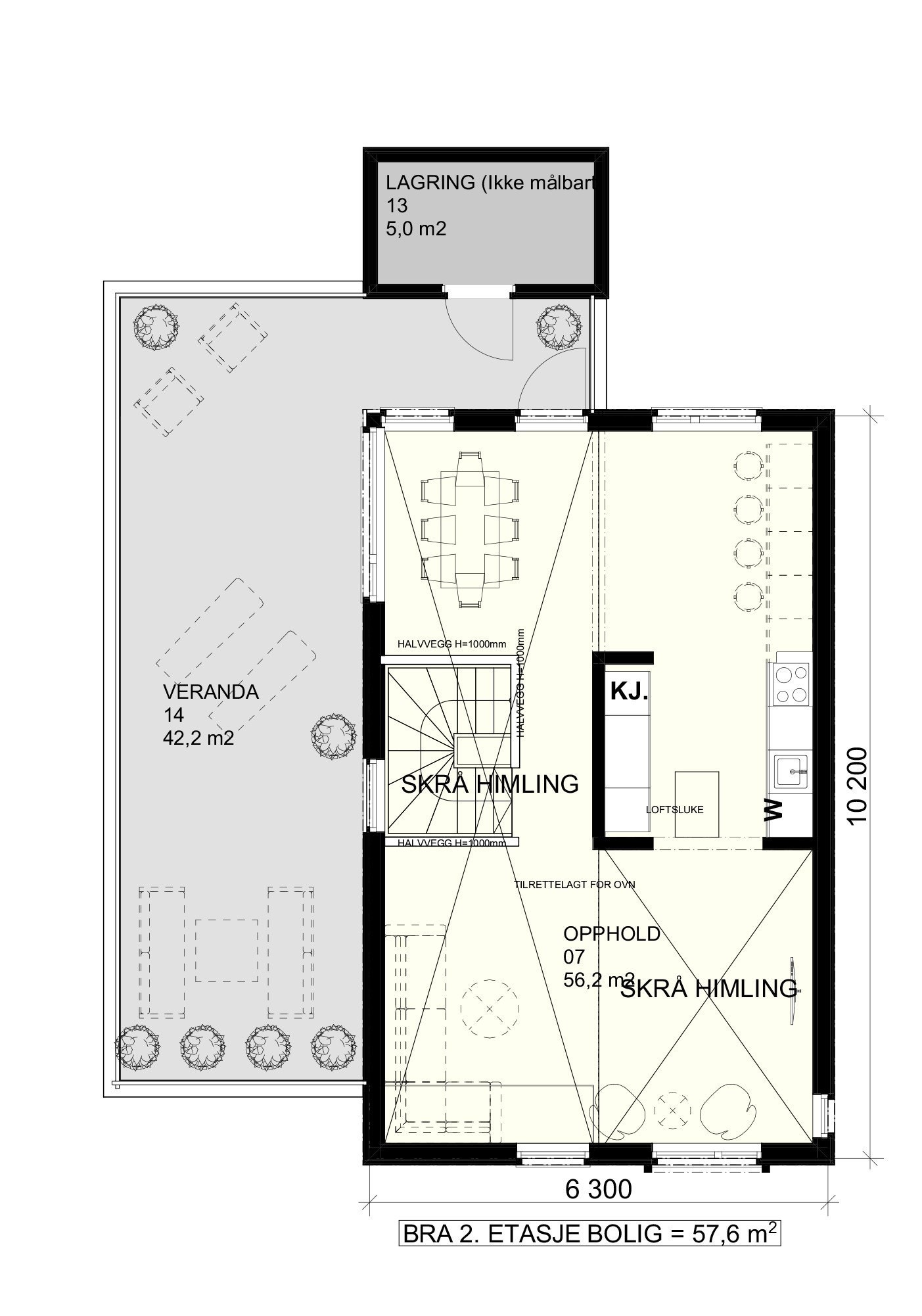 I-bolig andre etasje Galleribilde