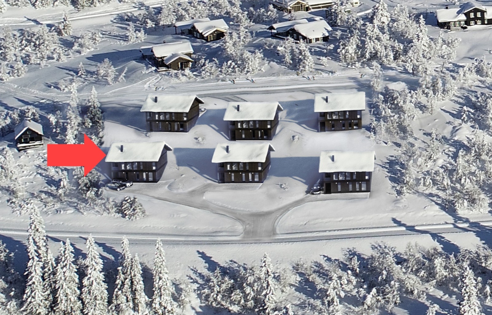 I denne annonsen har vi tatt utgangspunkt hyttemodell Vy14UH på tomt B4 Galleribilde