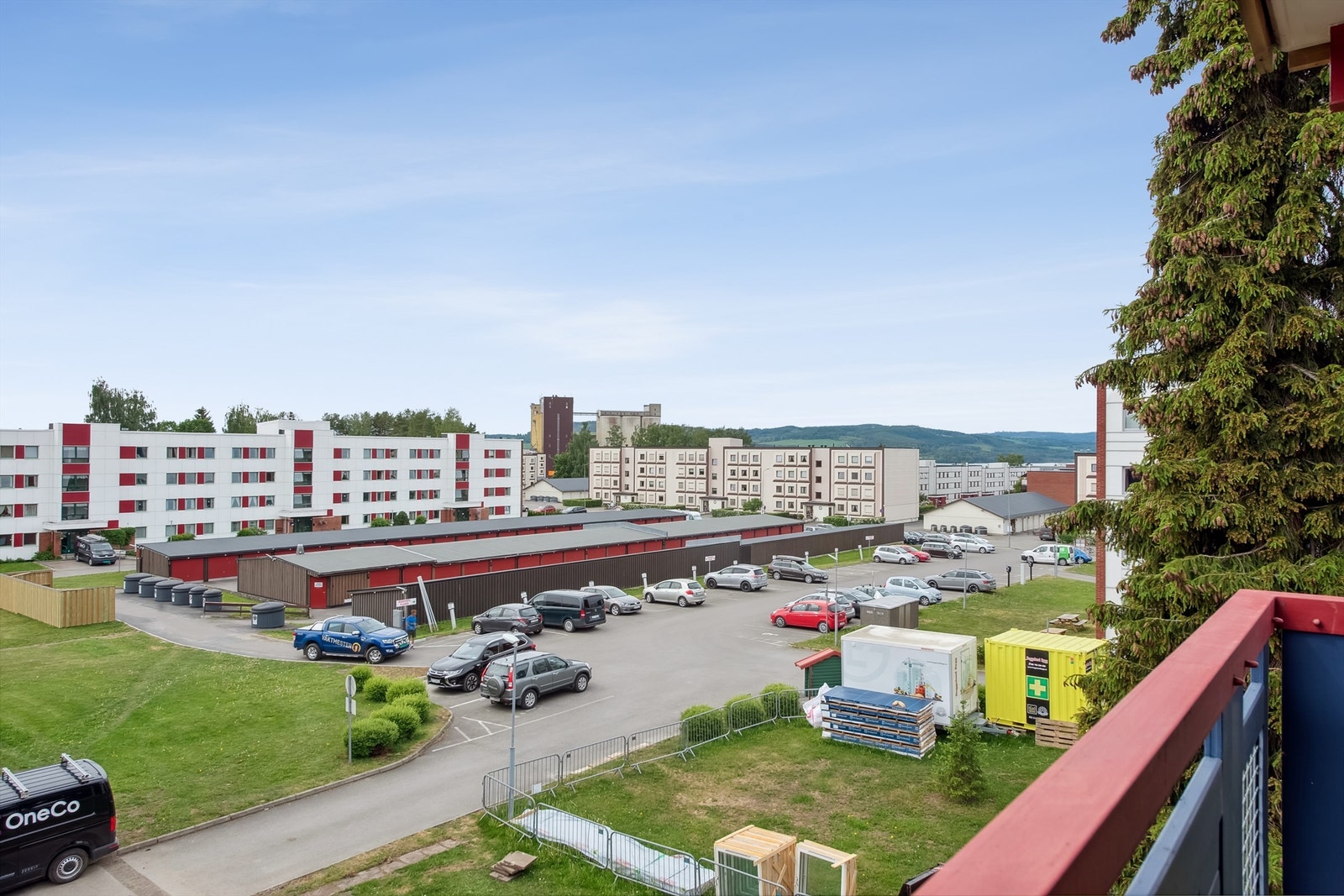 Utsikt fra balkongen Galleribilde