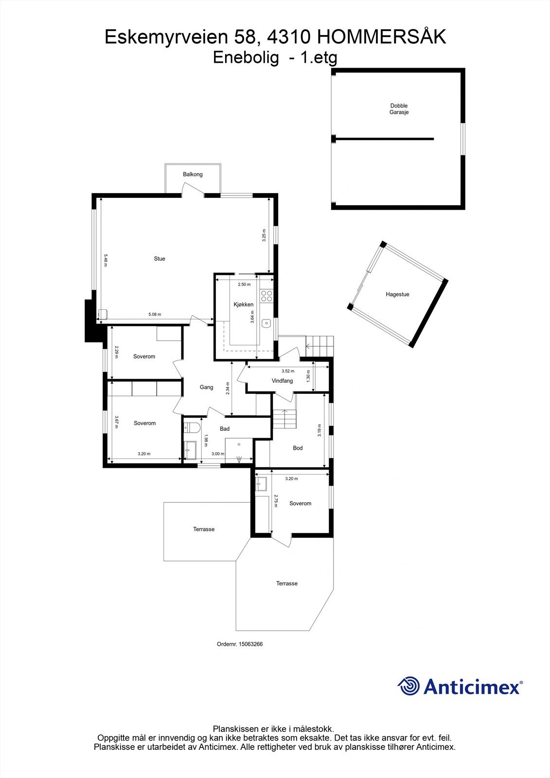 Plantegning 1.etg. Galleribilde
