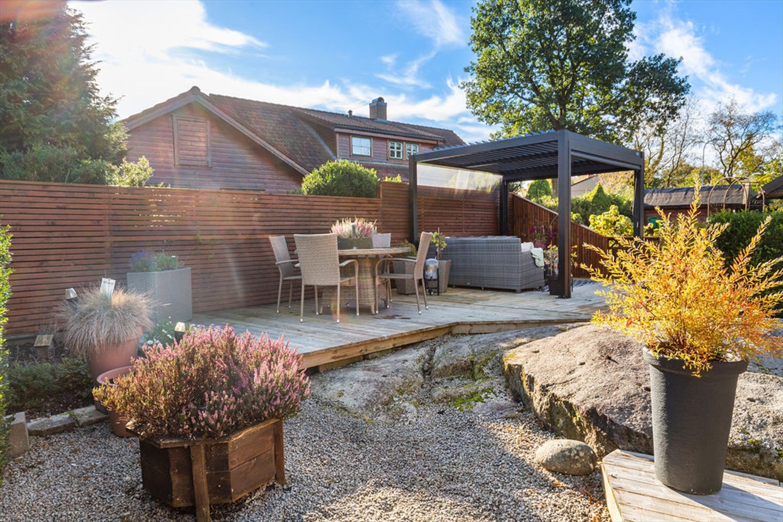 Flott opparbeidet Uteområde Galleribilde