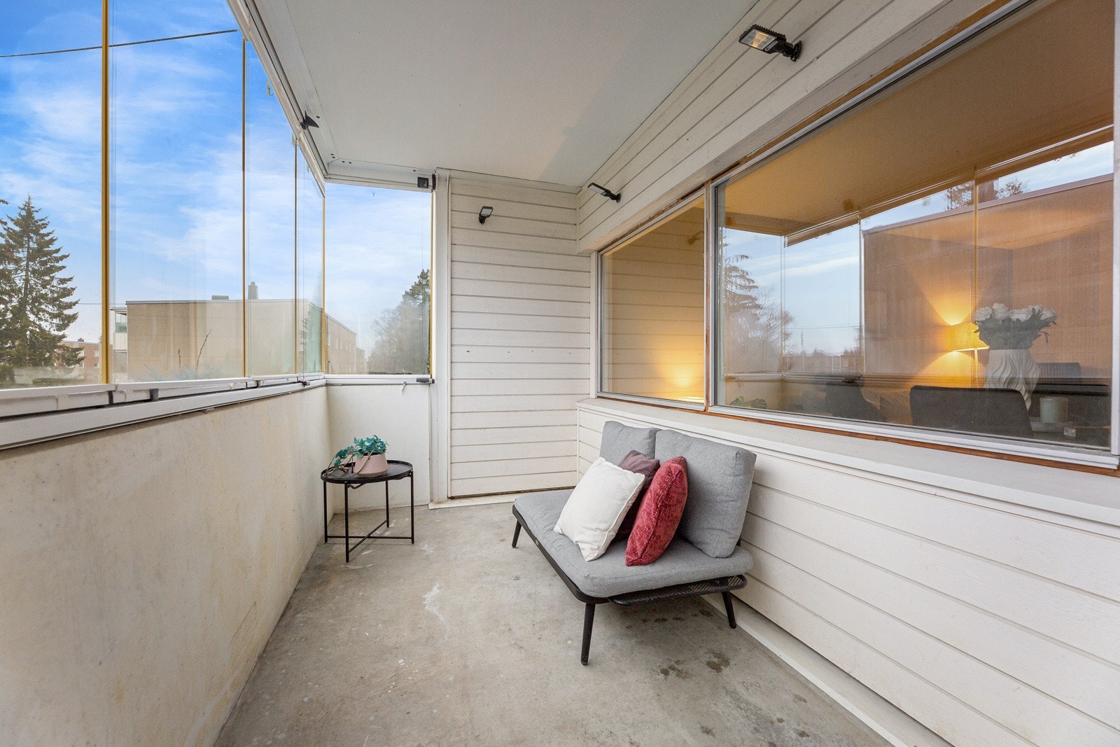 Her kan man nyte gode solforhold i løpet av dagen. Galleribilde