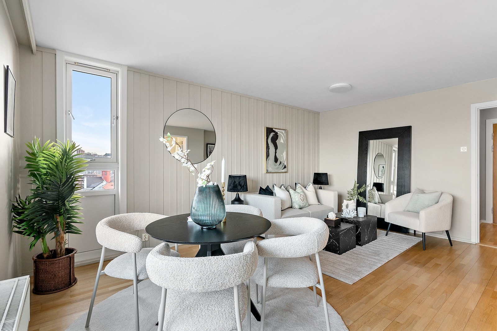 Endeleilighet med hjørnevindu på gavlvegg Galleribilde