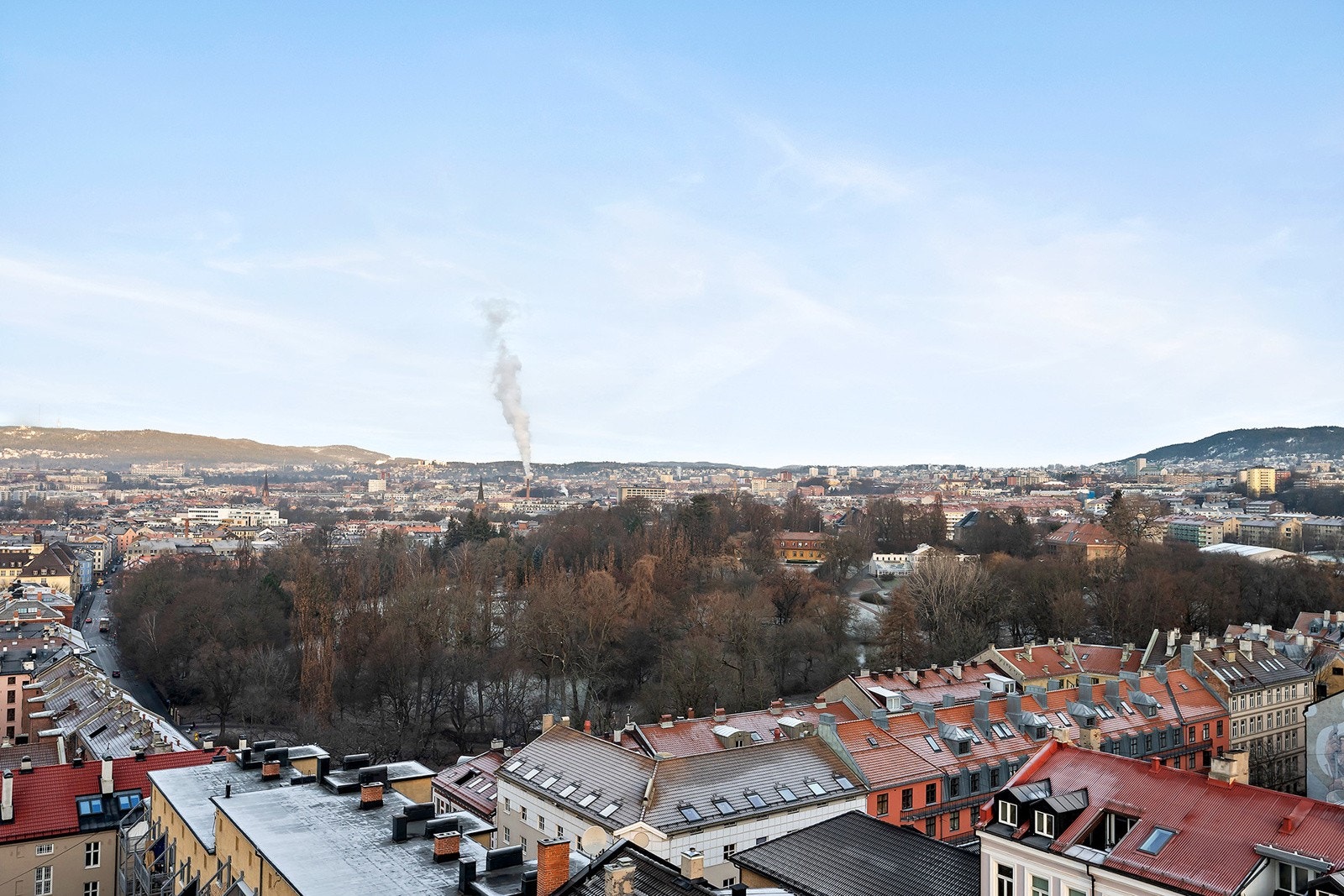 Utsikt mot Botanisk hage og Grefsenkollen Galleribilde