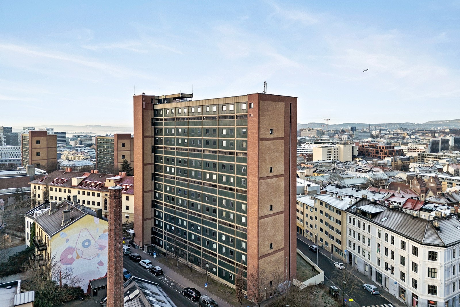 Fasade med inngangsparti Galleribilde