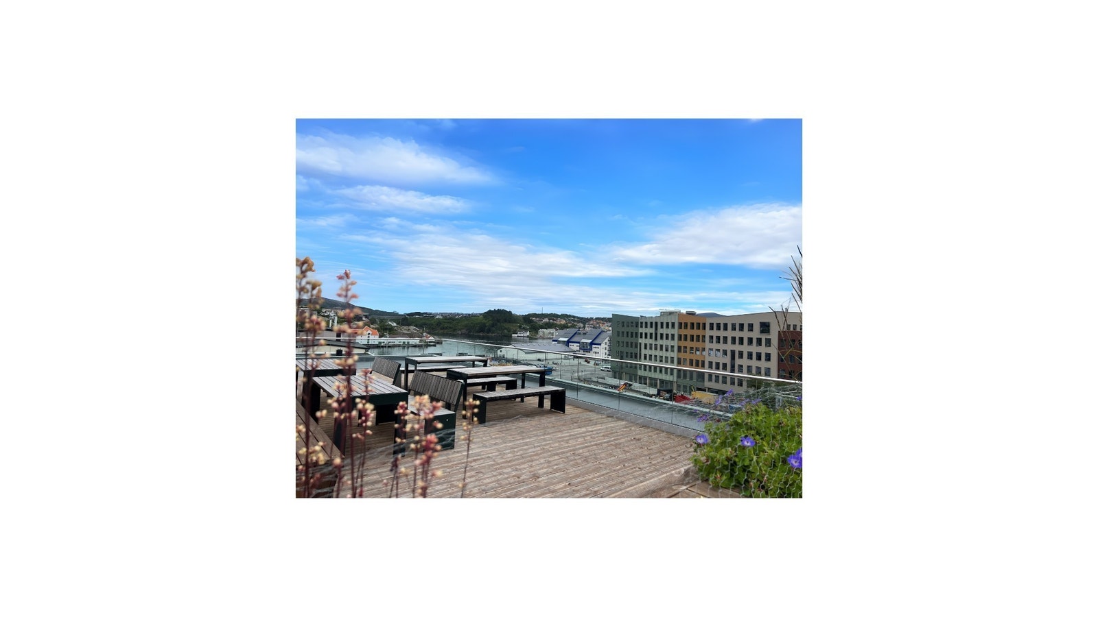 Takterrasse for leietakerne på bygget Galleribilde