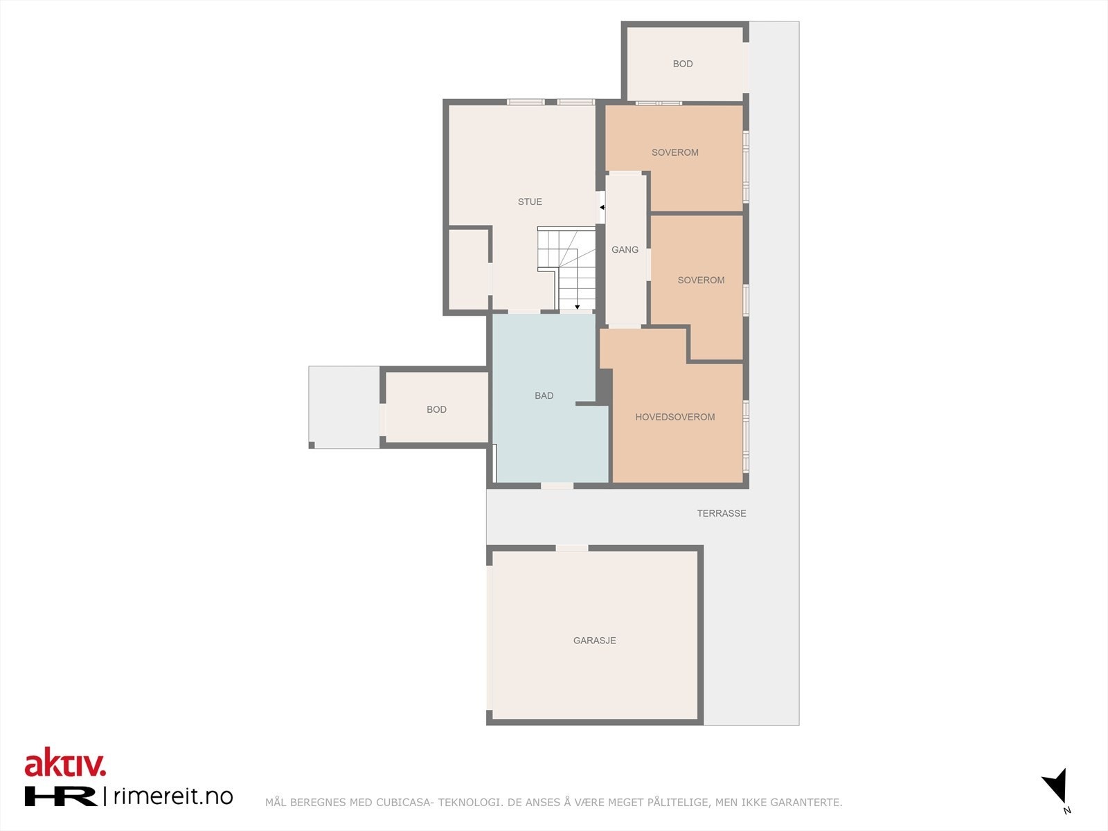 Plantegning underetasje Galleribilde