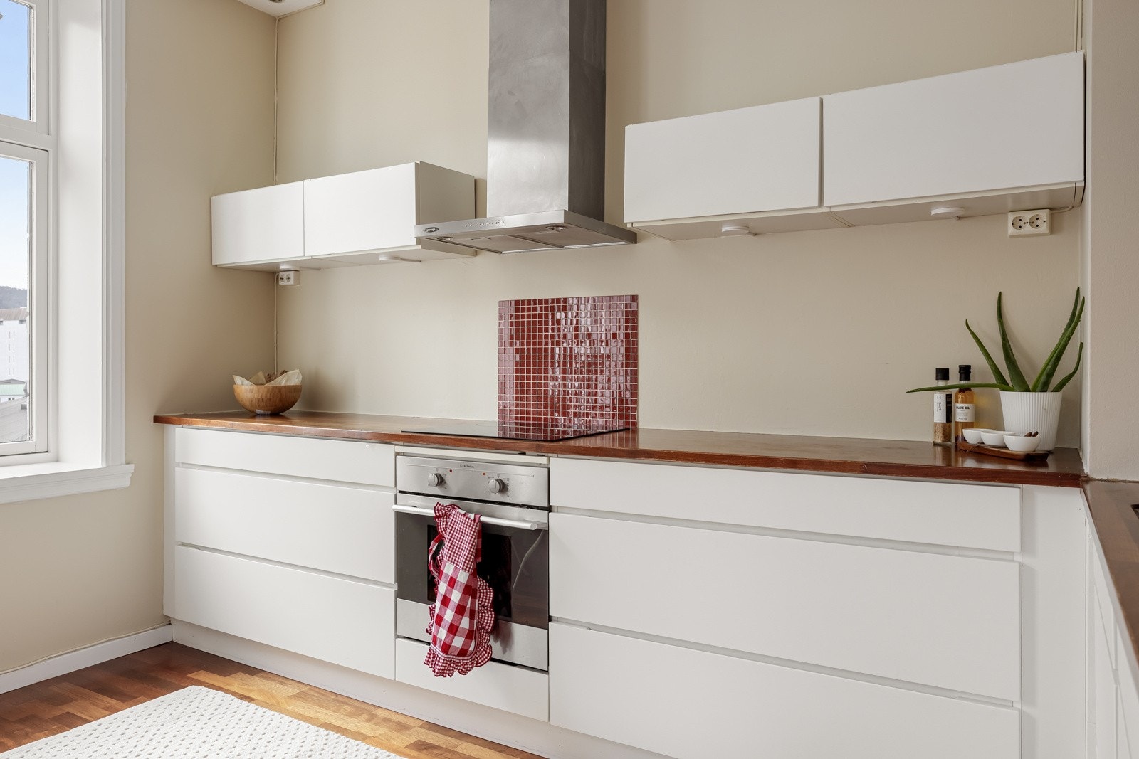 Kjøkkenet er målt til 16,8kvm. Galleribilde