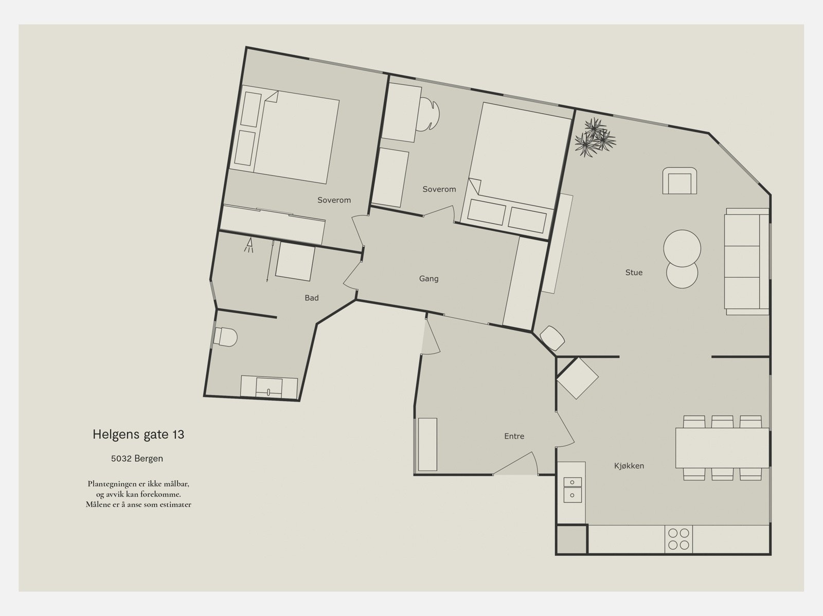 Plantegning. Galleribilde
