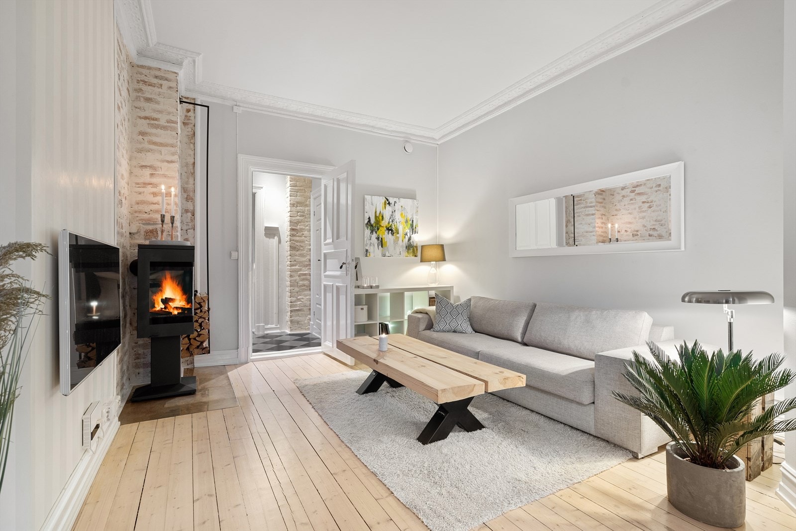 En lys og pen 3-roms leilighet med etterspurte kvaliteter! Galleribilde