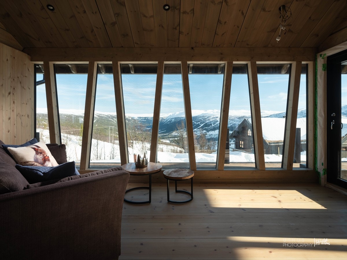 Anneks - Stue med en fantastisk utsikt nedover Numedalen og mot Uvdal Skisenter Galleribilde