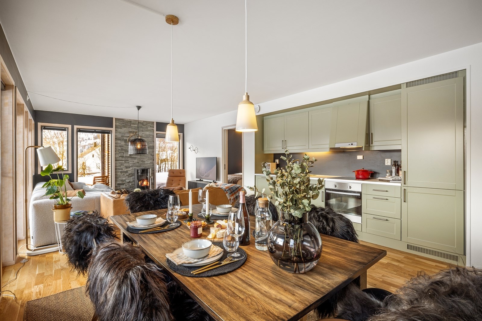 Åpen løsning til kjøkkenet Galleribilde