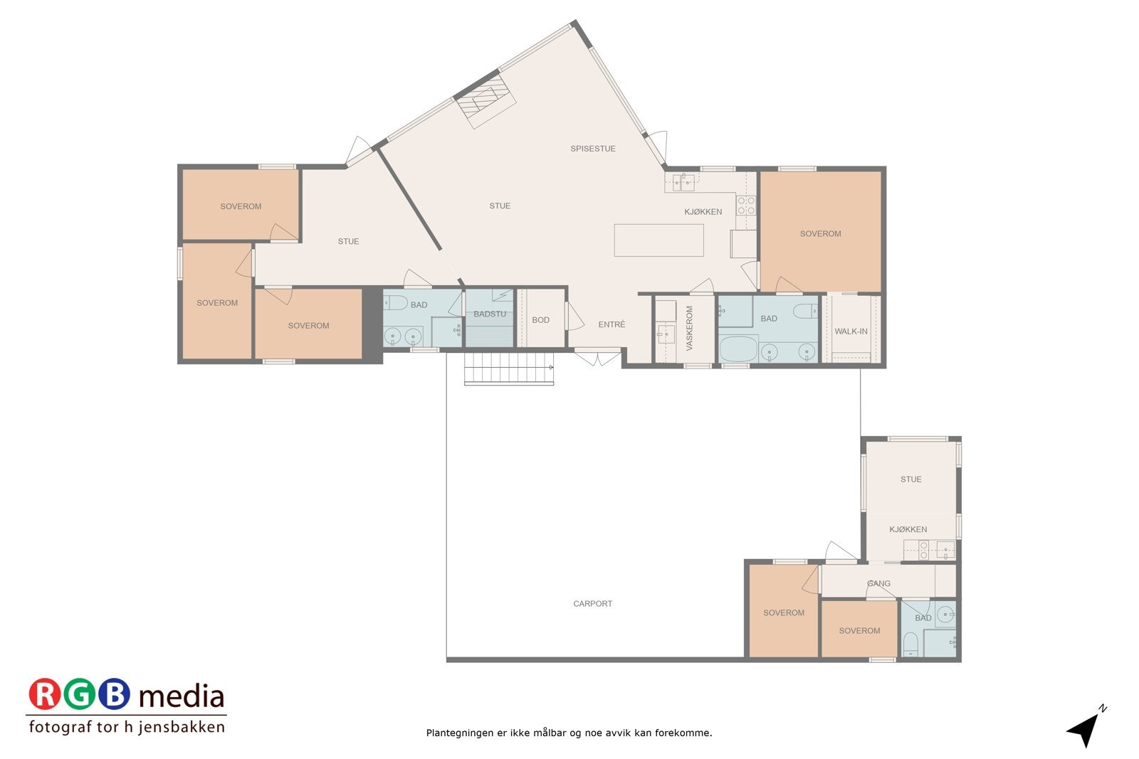 Plantegning hovedplan Galleribilde