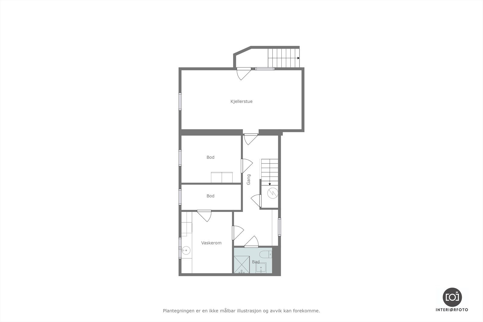 Plantegning kjeller Galleribilde