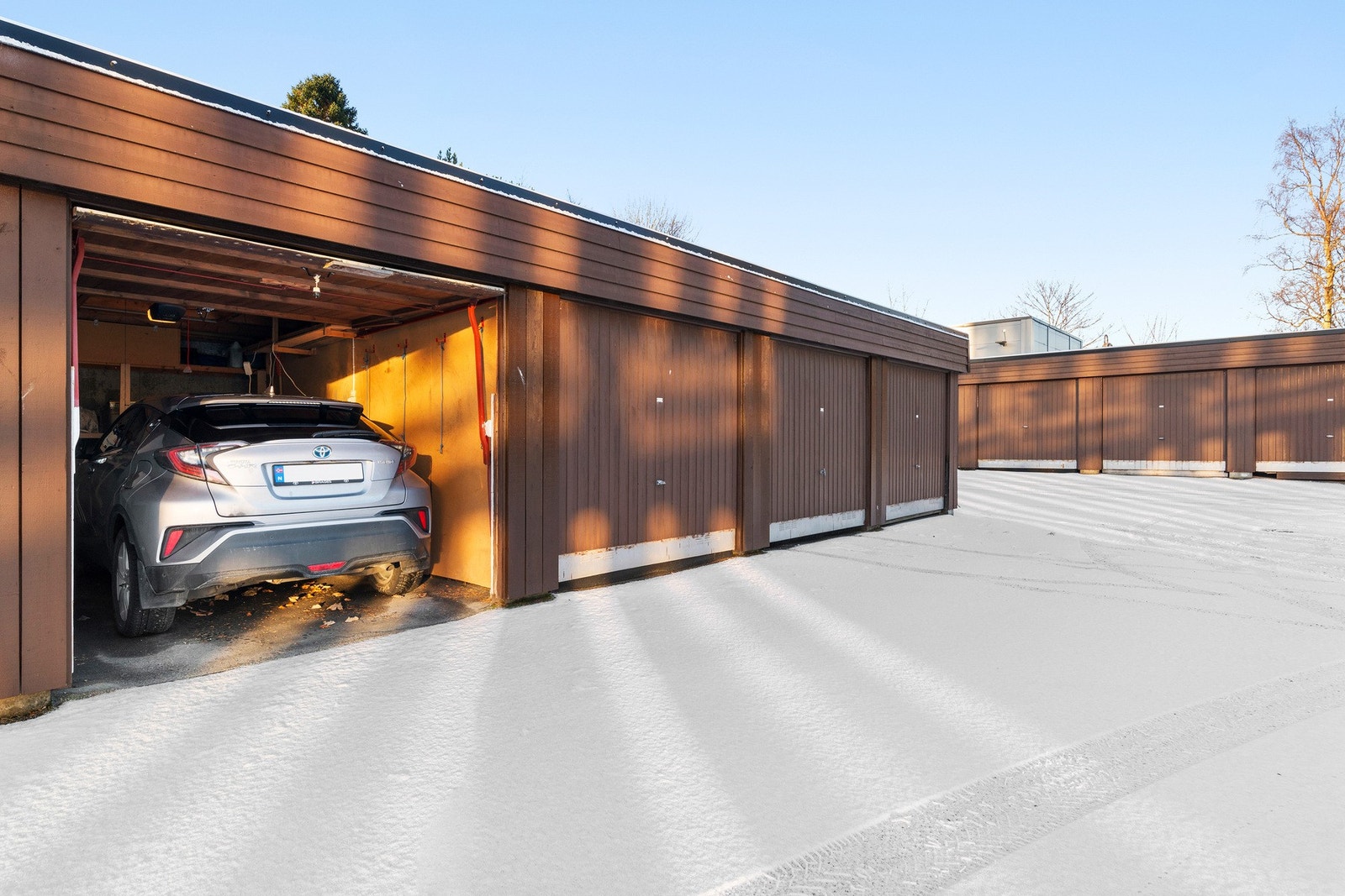 Det medfølger egen garasje. Galleribilde