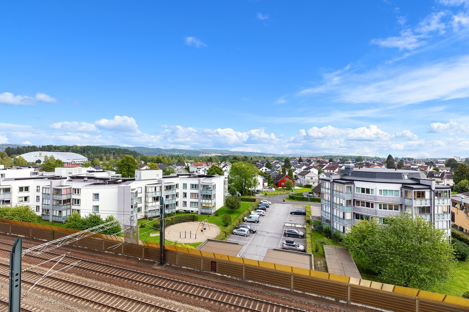 Utsikt fra balkong Galleribilde