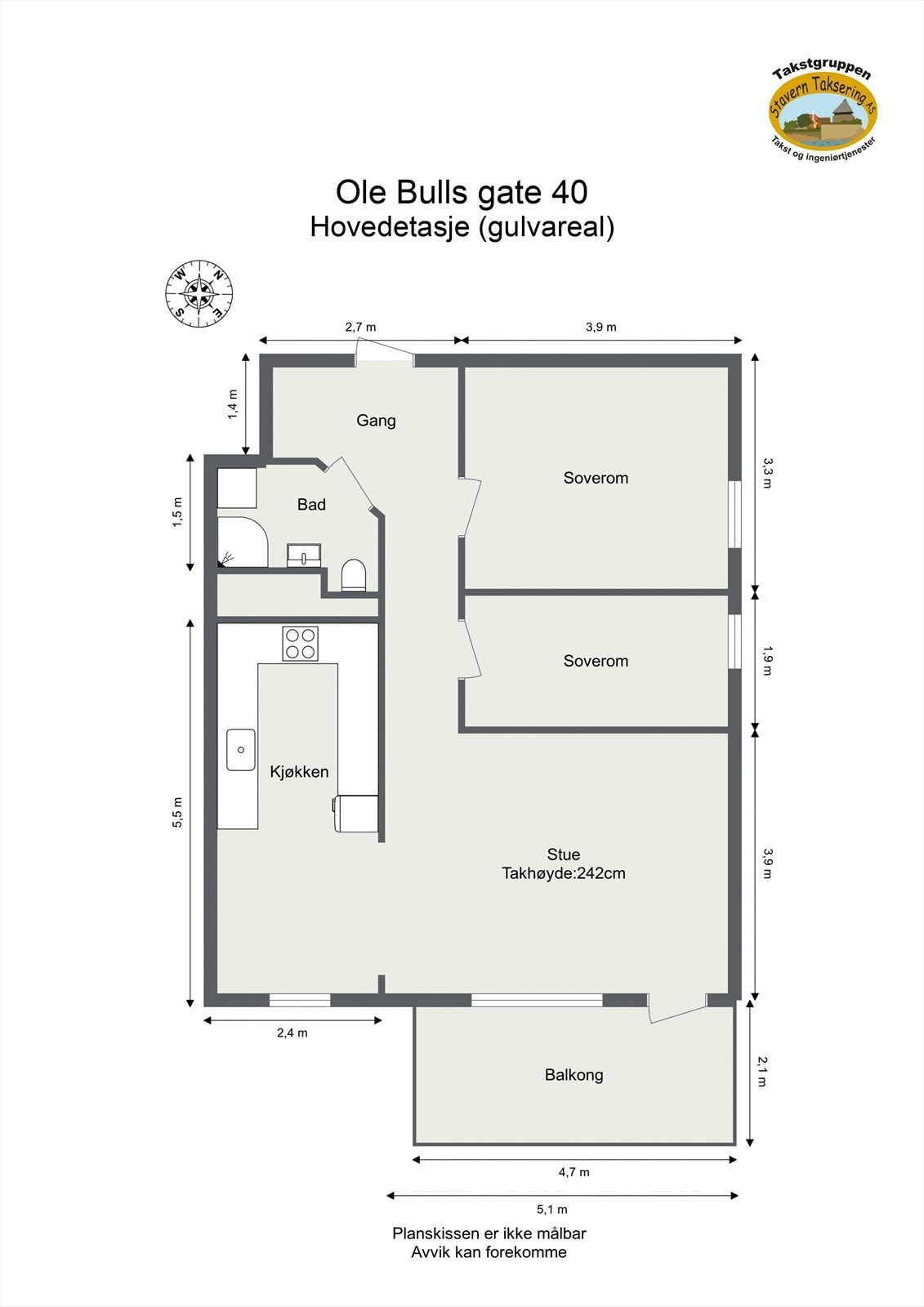 Plantegning 2D Galleribilde