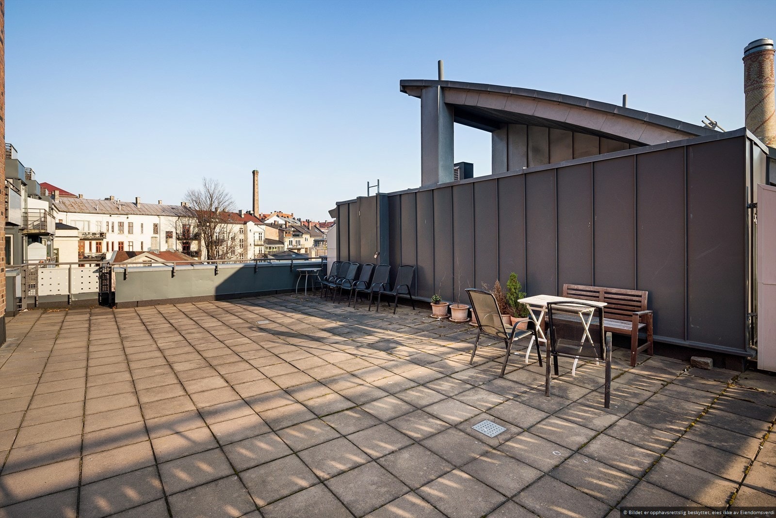 Felles takterrasse i sameiet Galleribilde