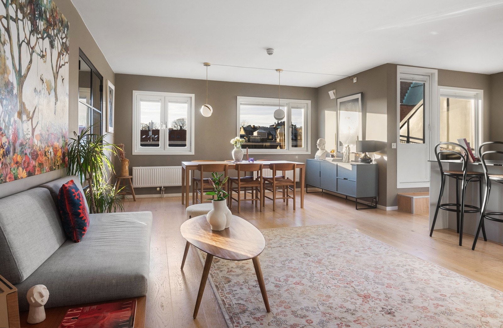 En lys og moderne 4-roms toppleilighet beliggende på St. Hanshaugen/Bislett Galleribilde