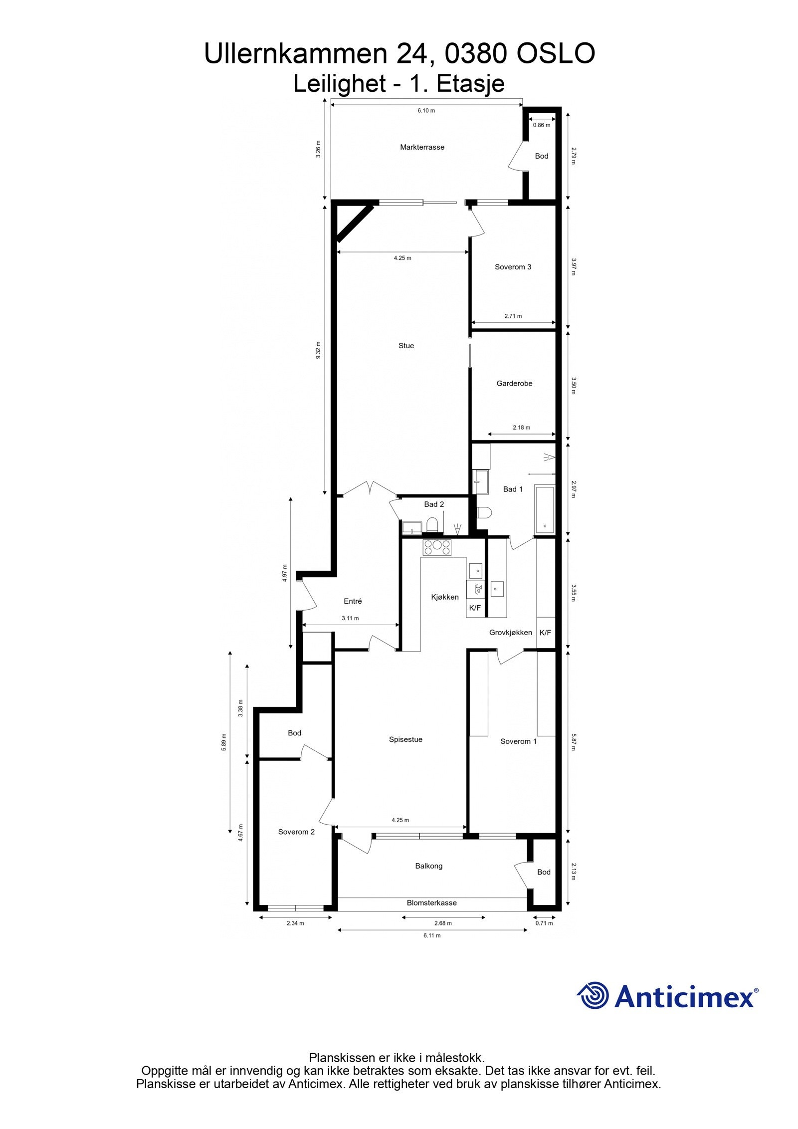 Plantegning Galleribilde