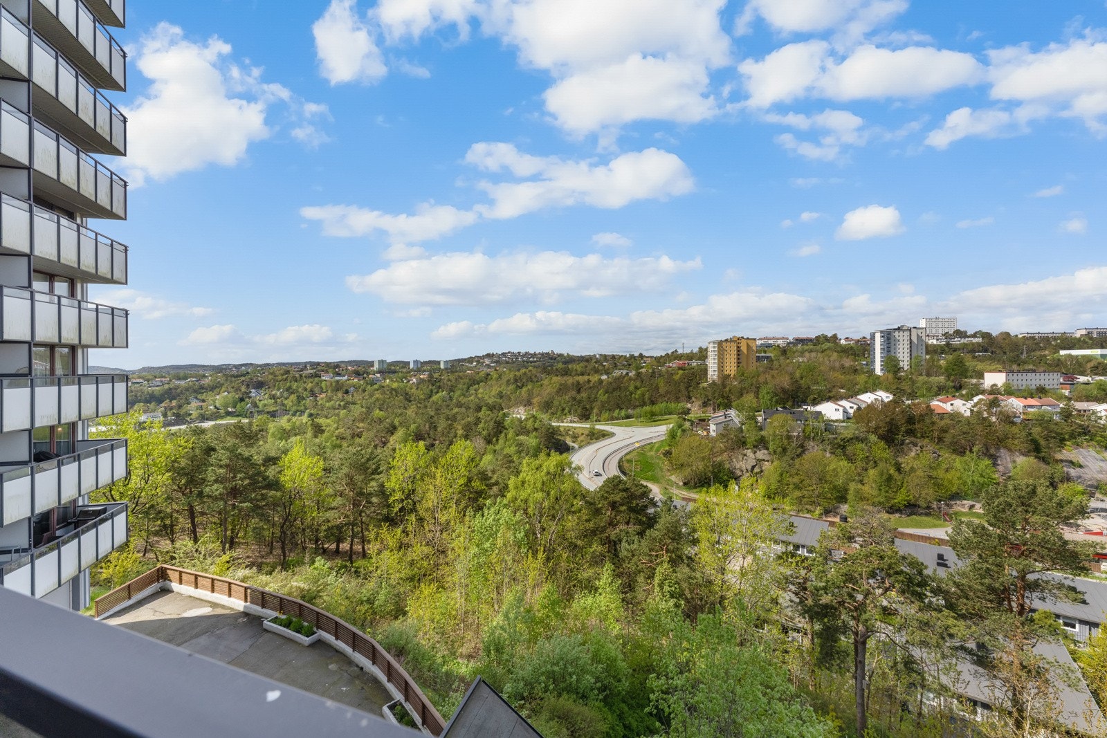 Flott utsikt fra leiligheten. Galleribilde