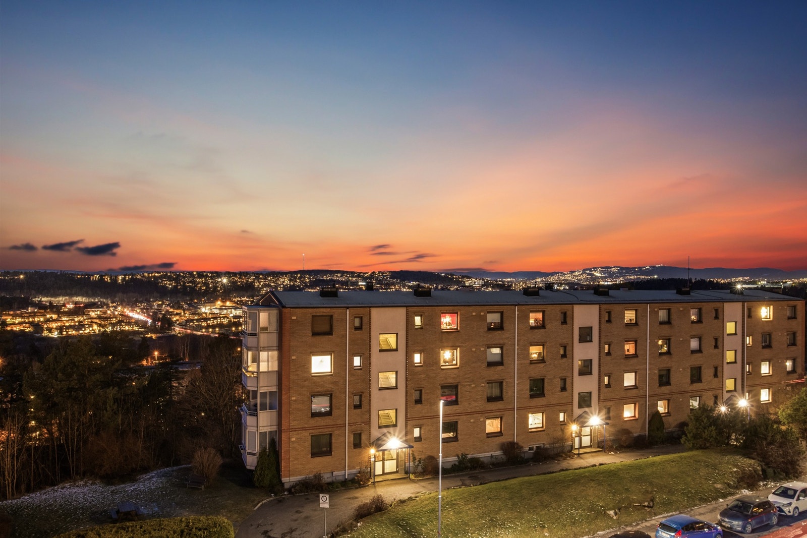 Herlig utsikt fra balkongen. Galleribilde