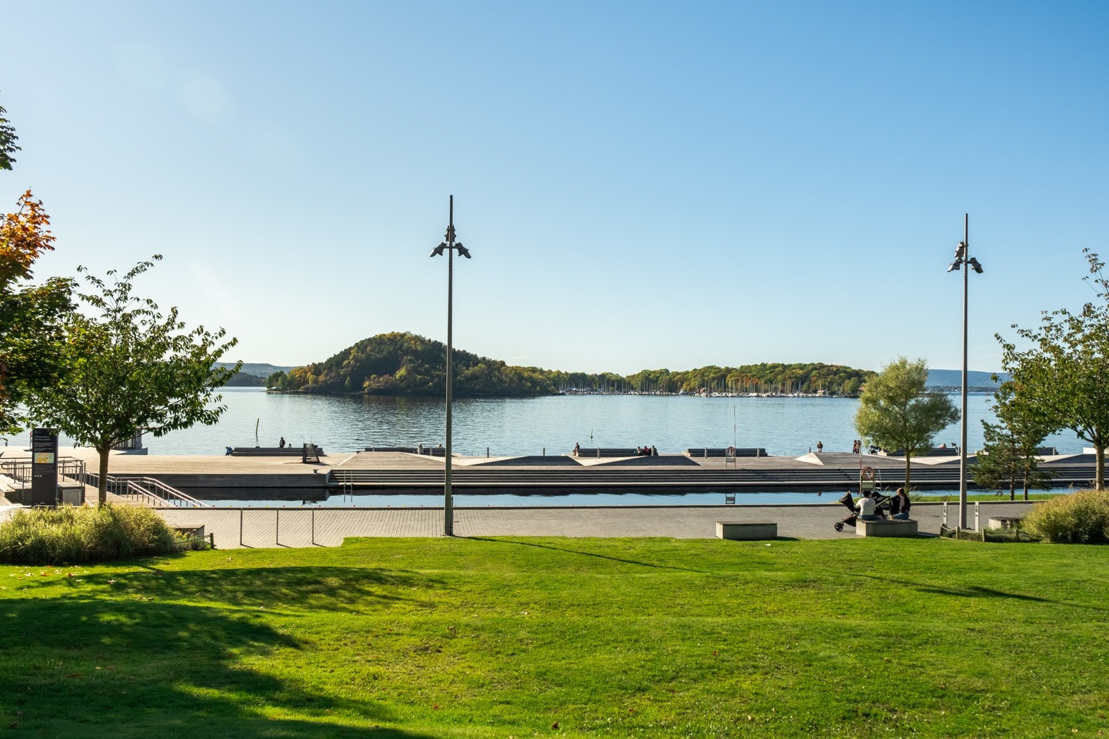 Sjøbadet på Sørenga er et populært sted på sommeren. Galleribilde