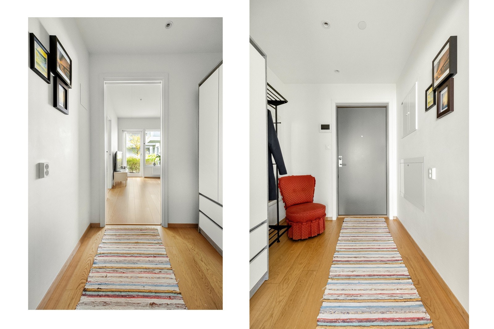 Velkommen hjem! Praktisk entré med god plass til diverse oppbevaringsløsninger. Galleribilde