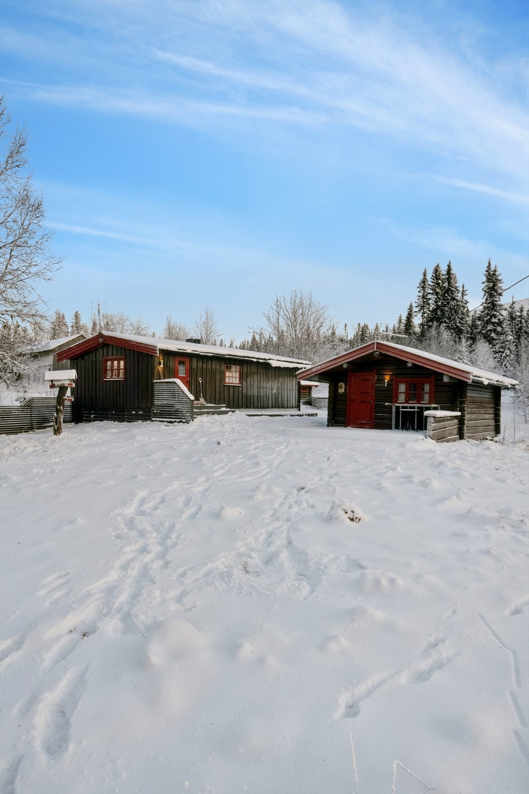 Koselig hyttetun i Flendalen med skiløyper og turområder i umiddelbar nærhet Galleribilde