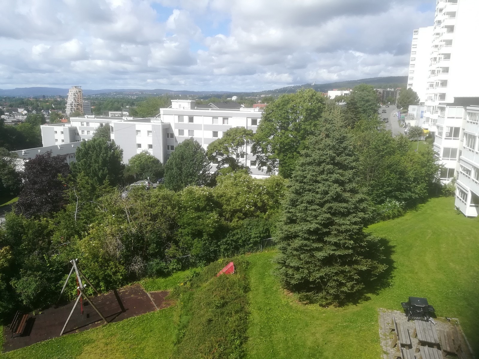 Utsikt fra balkong. Galleribilde