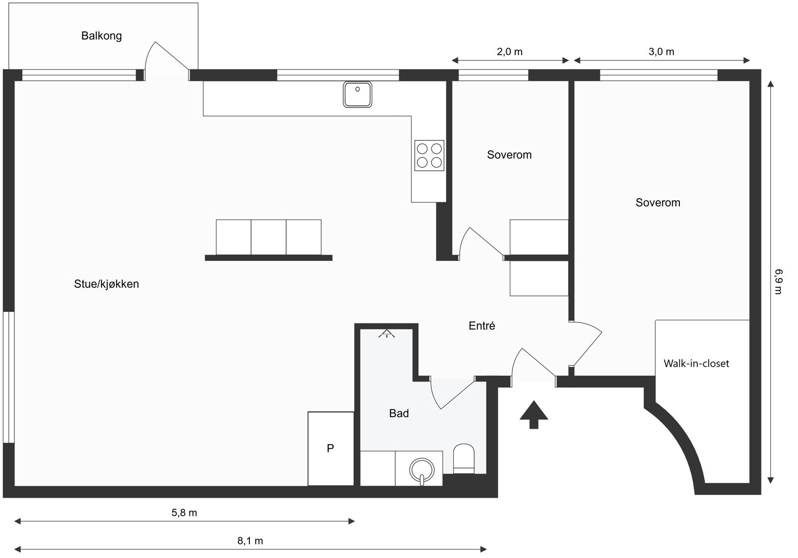 Plantegning. Galleribilde