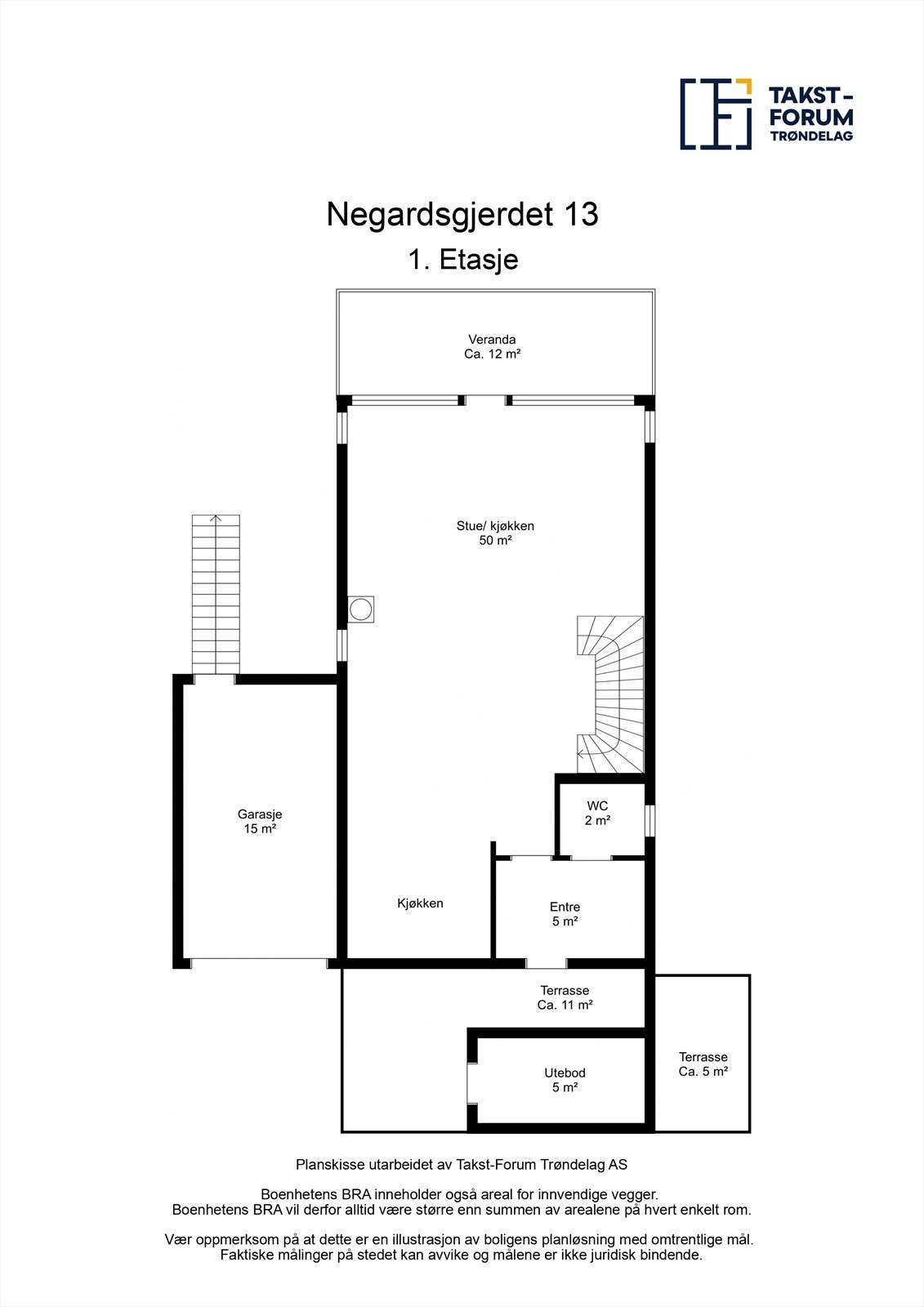 Planskisse - Første etasje. Galleribilde