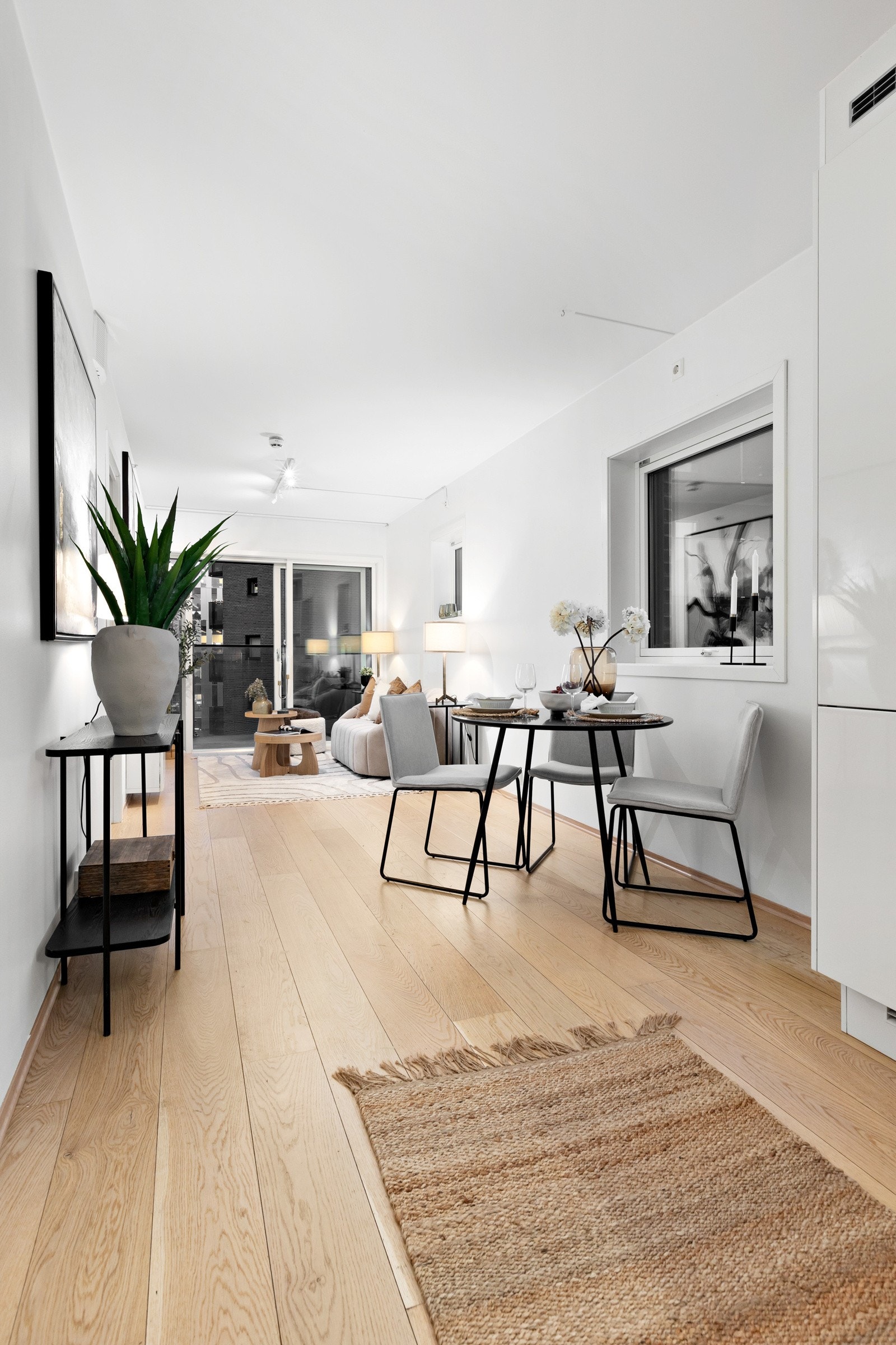 Leiligheten byr på en svært effektiv planløsning Galleribilde