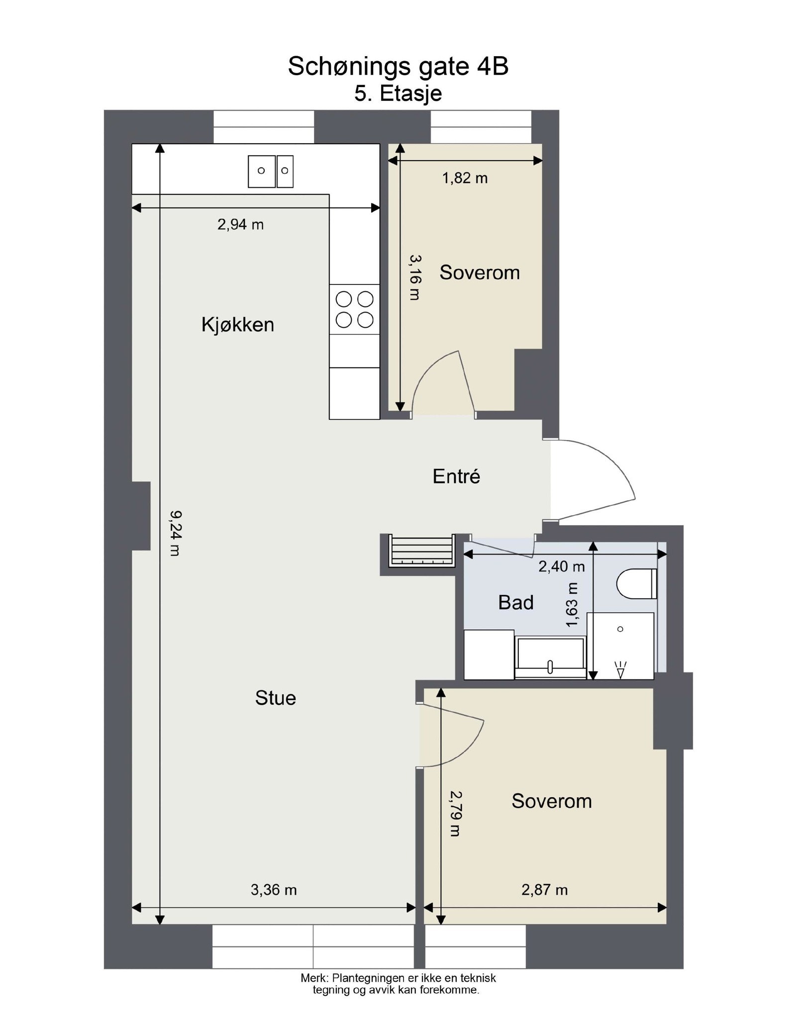 Planløsning. Galleribilde