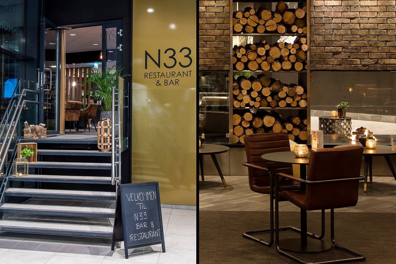 Populære N33 restaurant og bar. Galleribilde