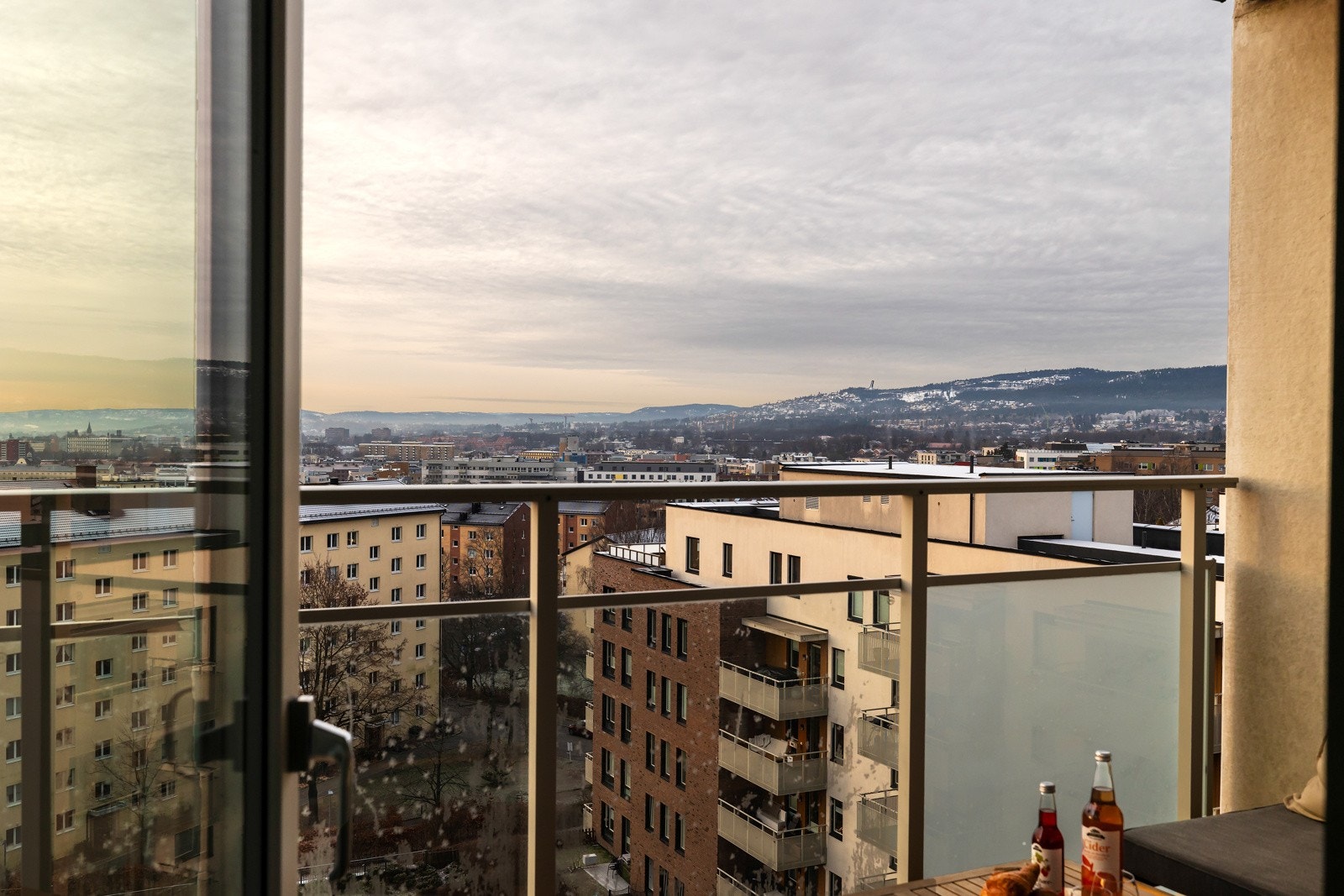Fantastisk utsikt fra balkongen. Galleribilde