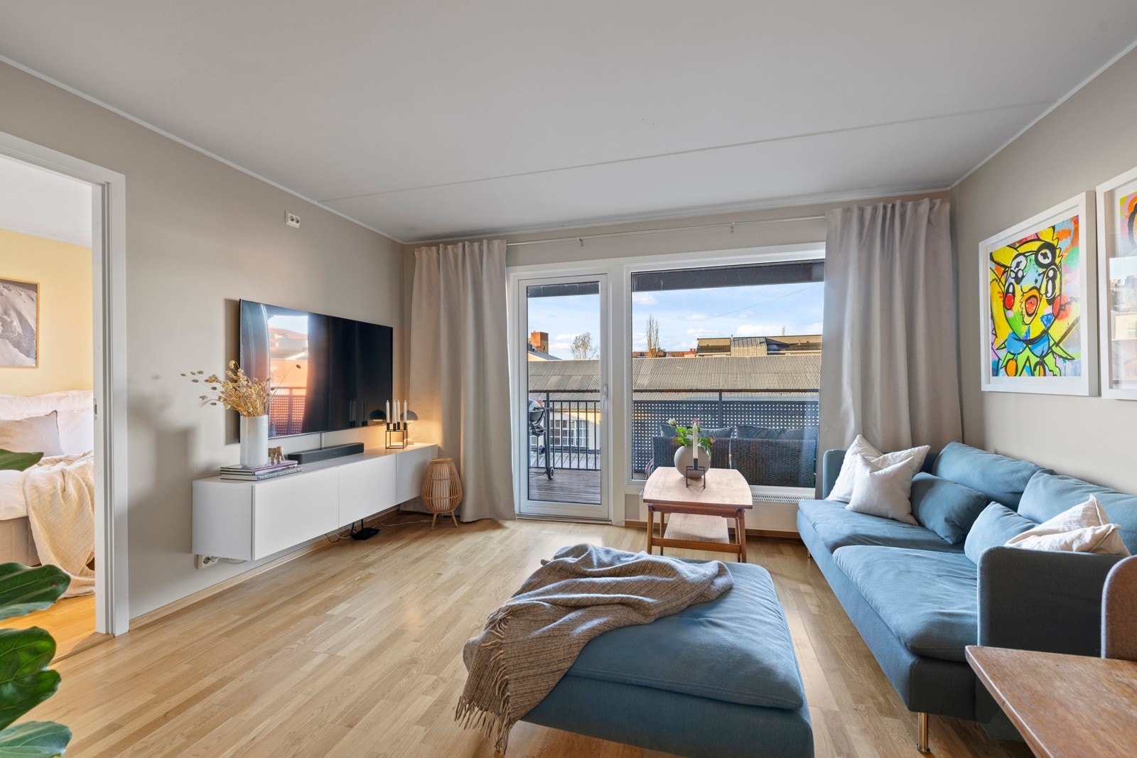 Planløsningen gjør det enkelt å dele inn i hyggelige soner. Galleribilde