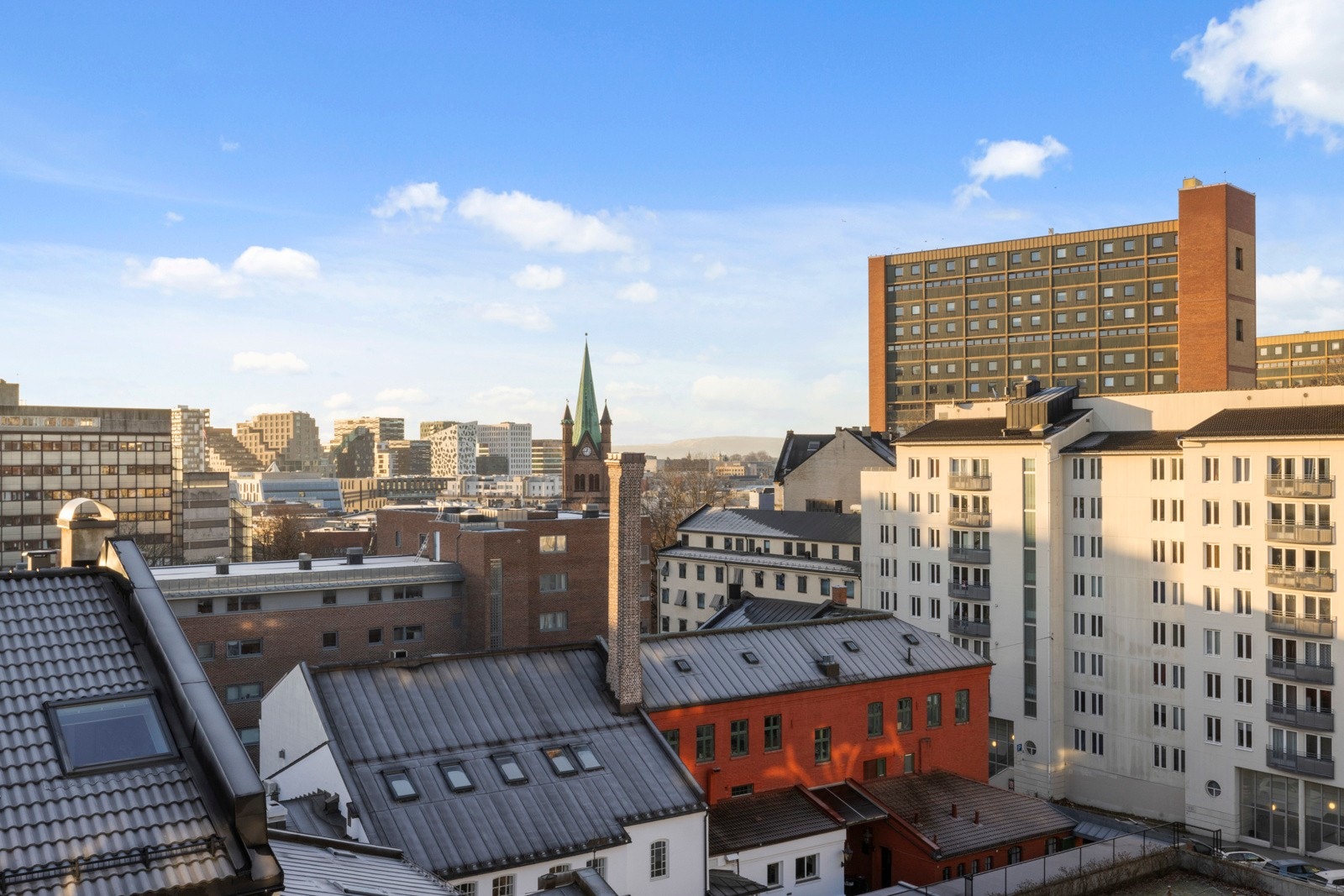 Spektakulær panoramautsikt over byen og de omkringliggende områdene. Galleribilde