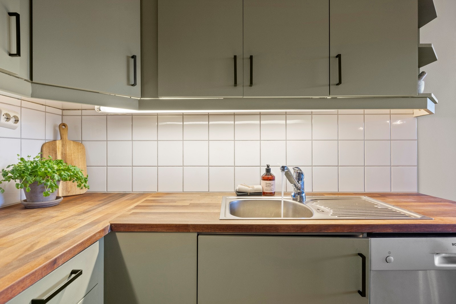 Automatisk vannstoppsystem gir ekstra trygghet. Galleribilde