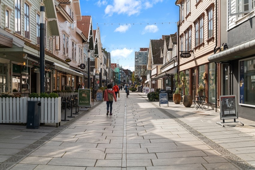 Sandnes sentrum med alle sine fasiliteter er i kort gåavstand fra leiligheten Galleribilde