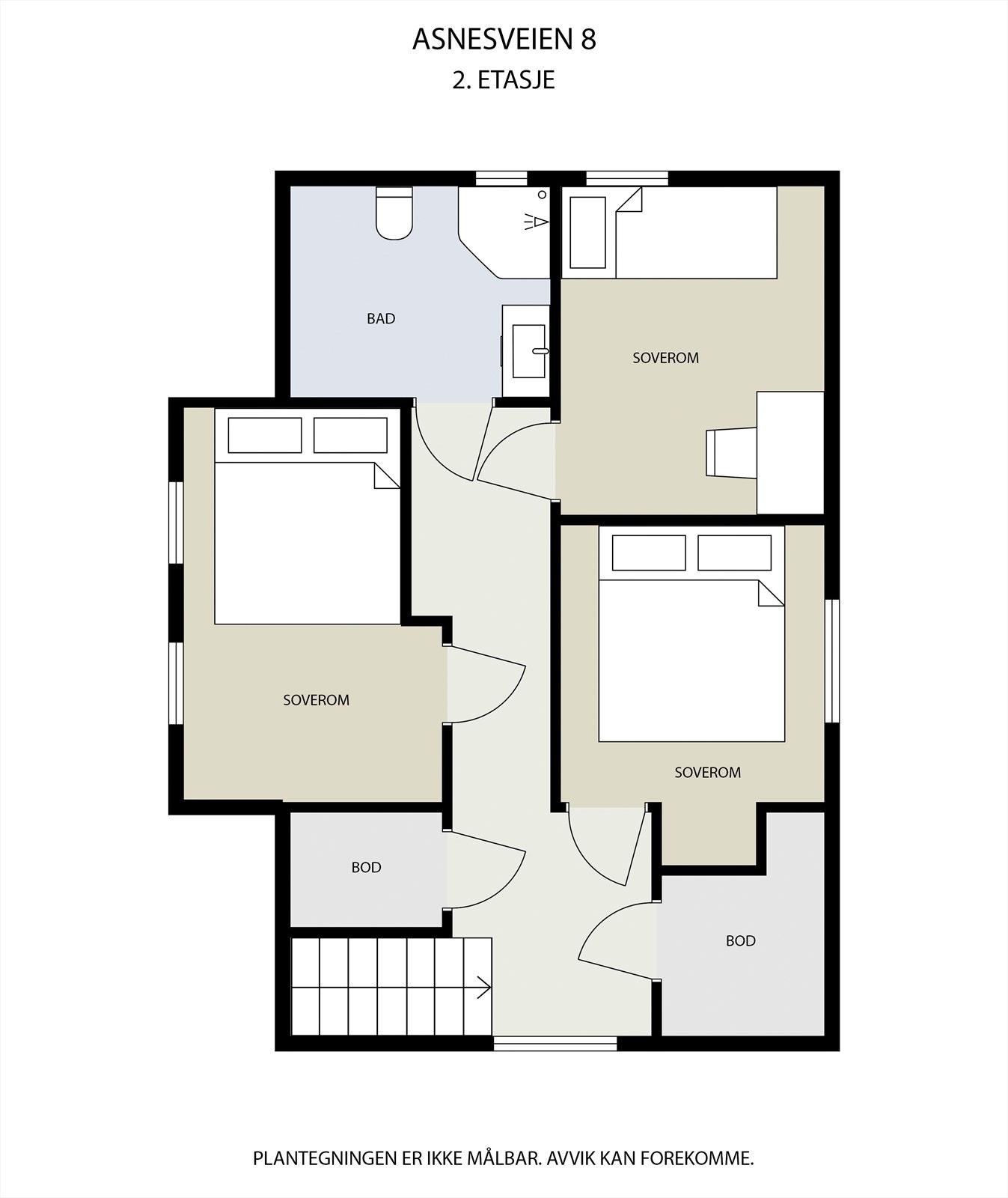 Plantegning av 2. etasje Galleribilde