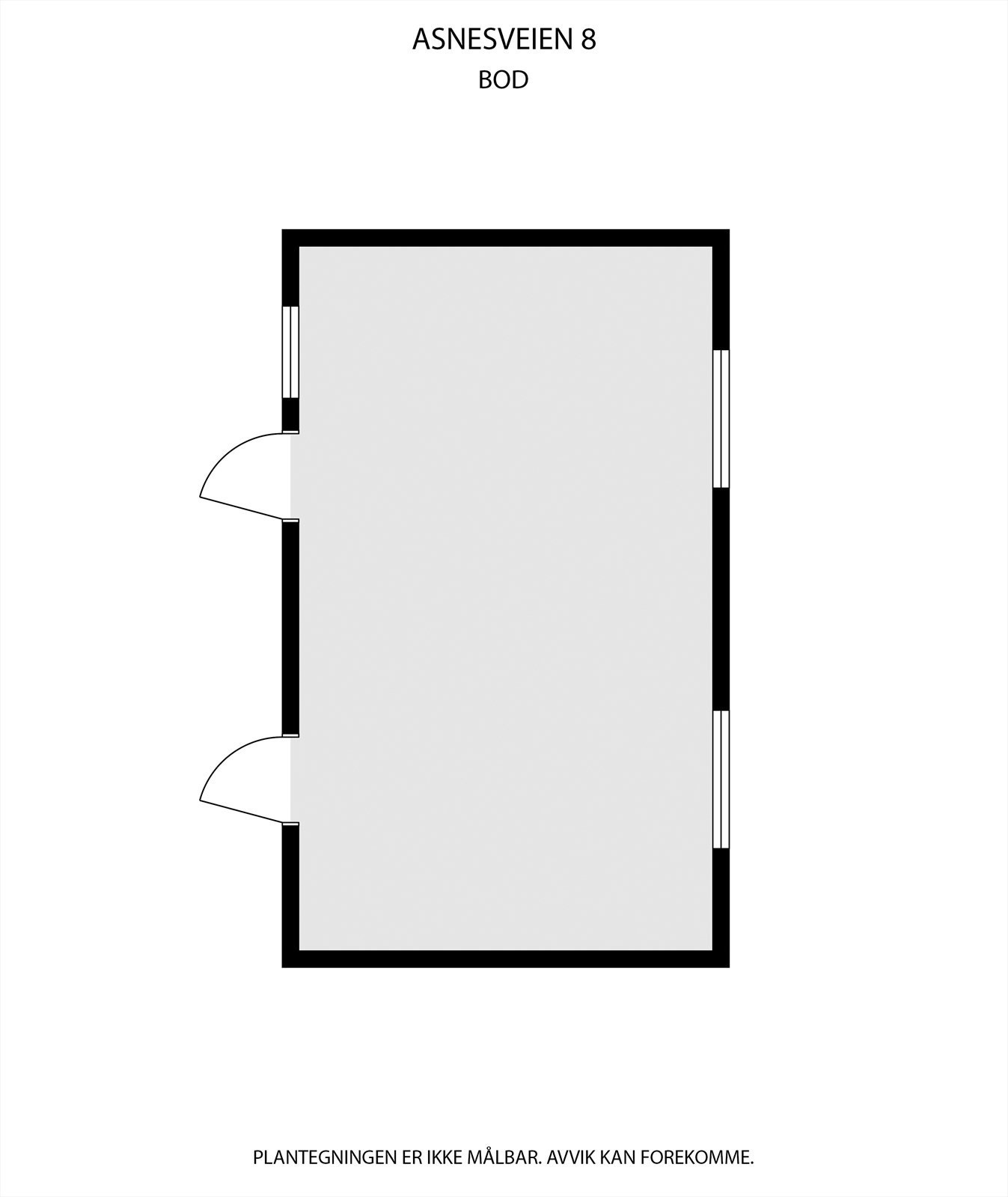 Plantegning av bod Galleribilde