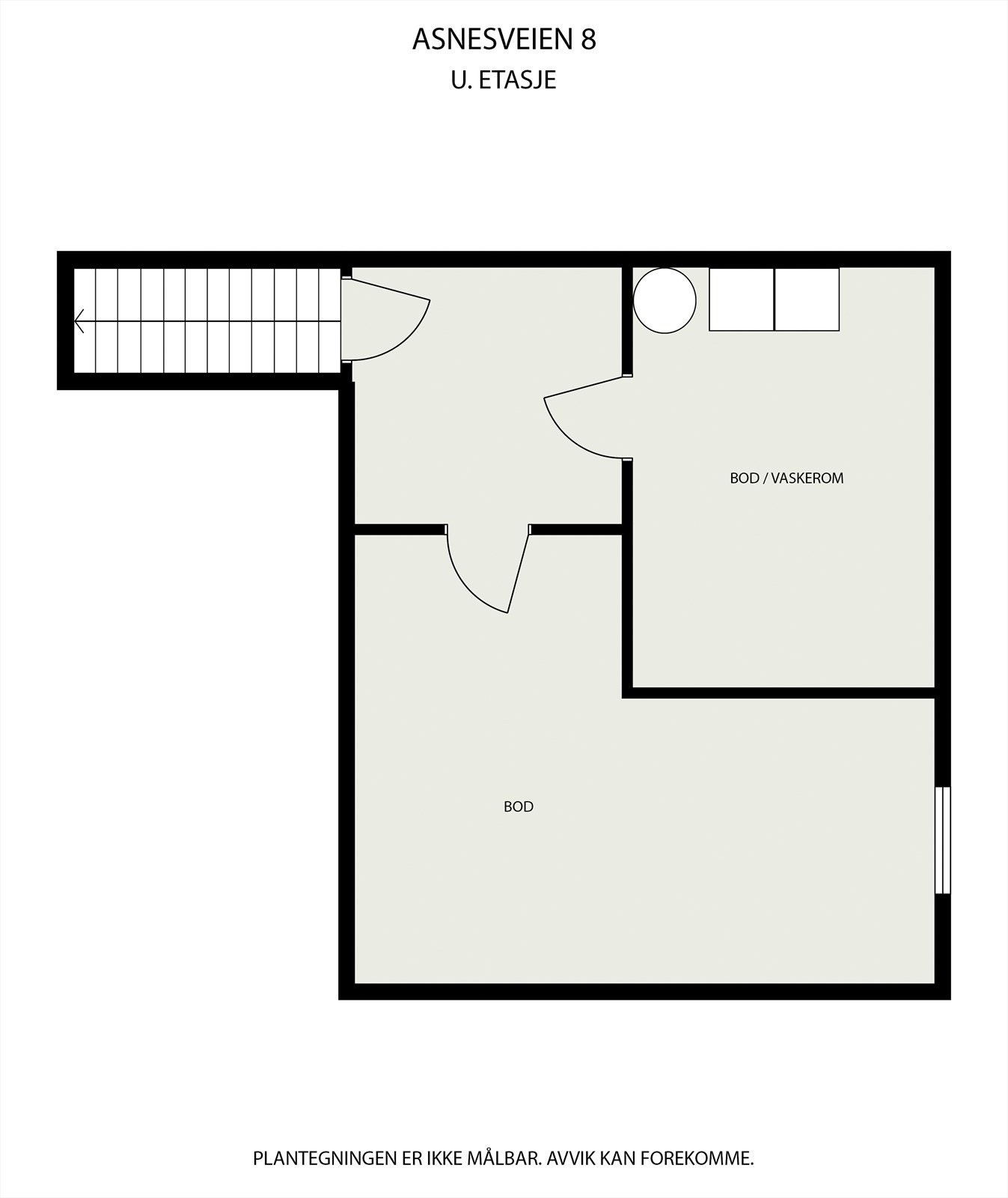 Plantegning av underetasjen Galleribilde