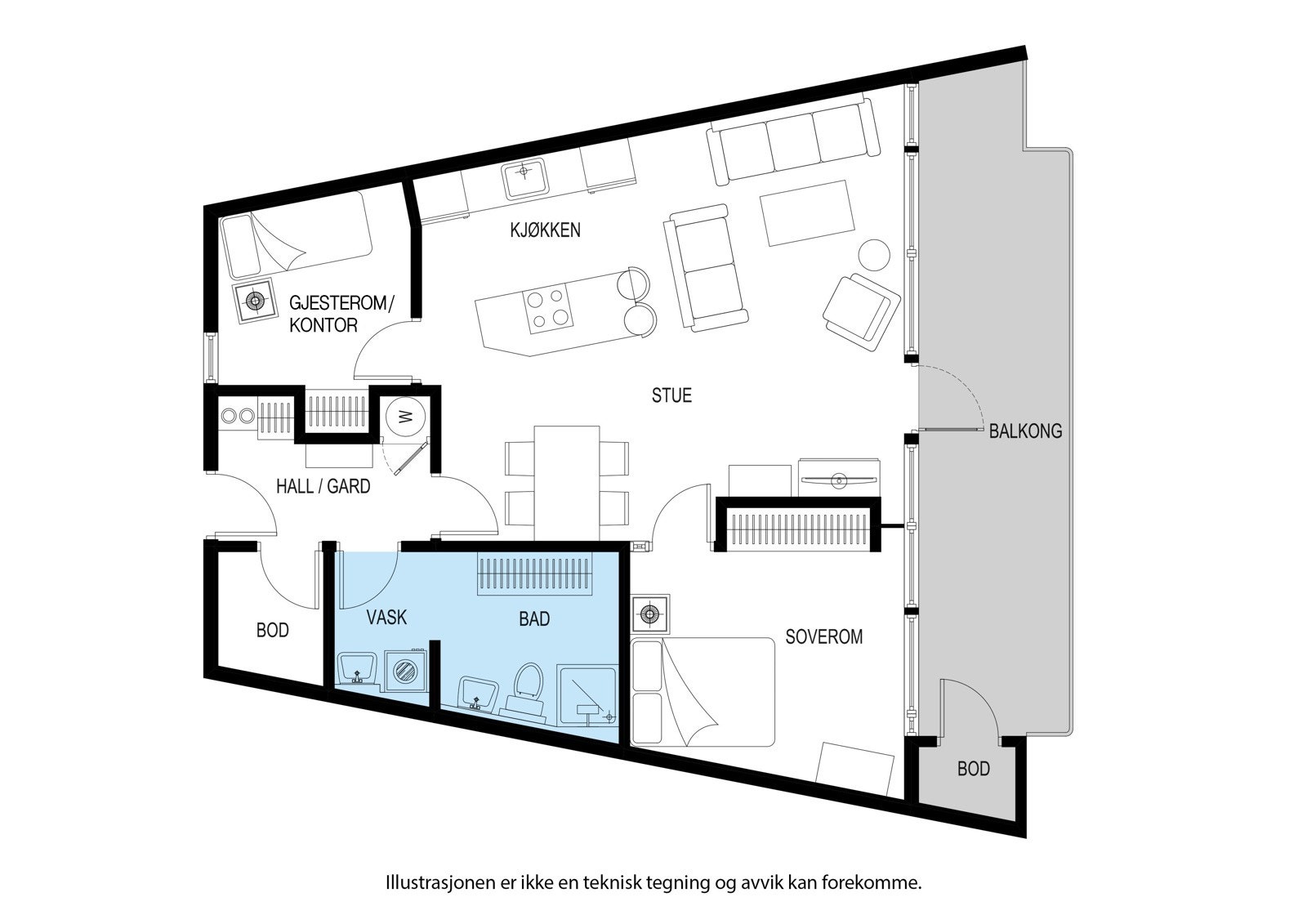 Plantegning - 2.etasje Galleribilde