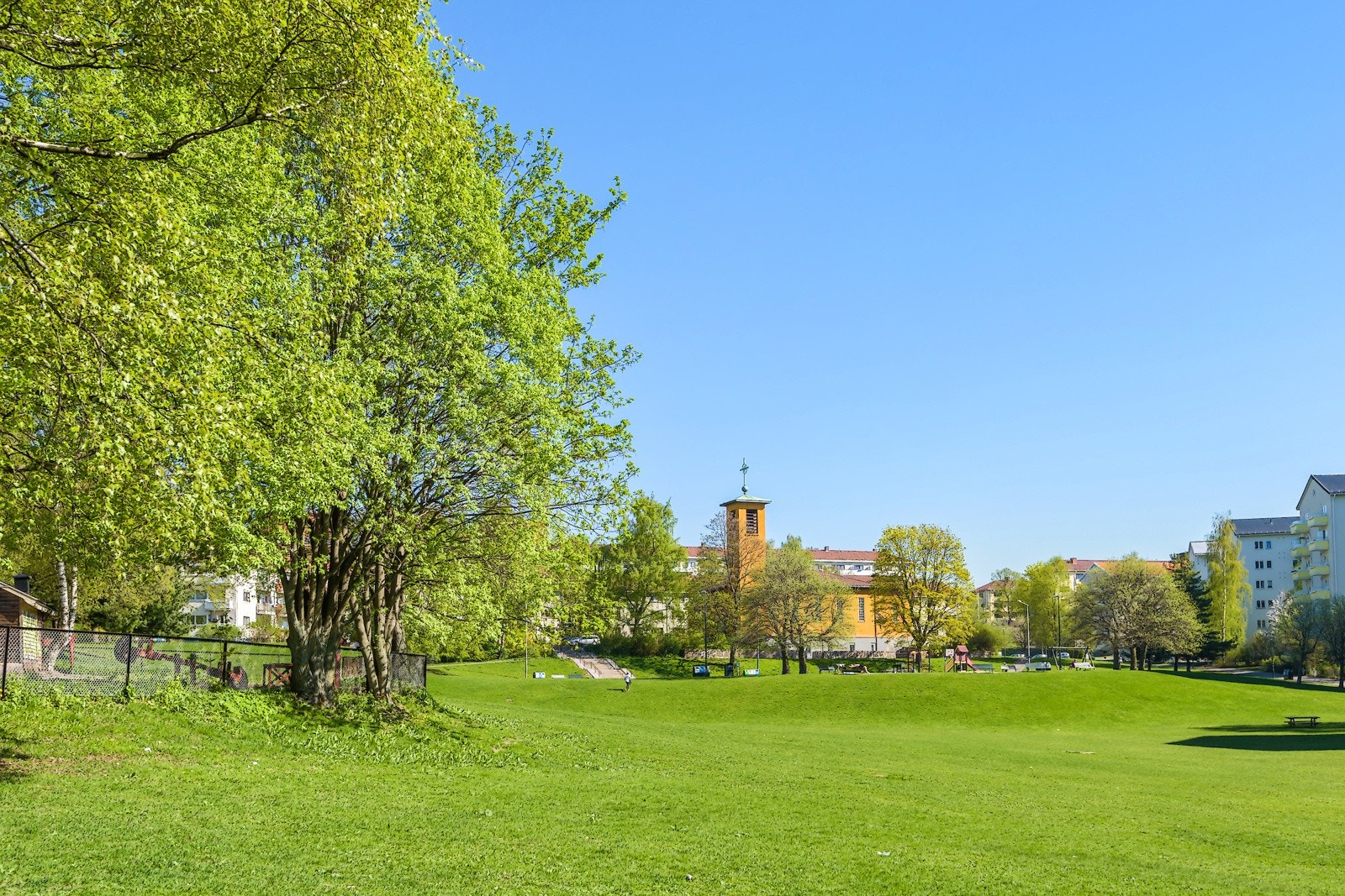 Iladalen park rett over veien. Galleribilde
